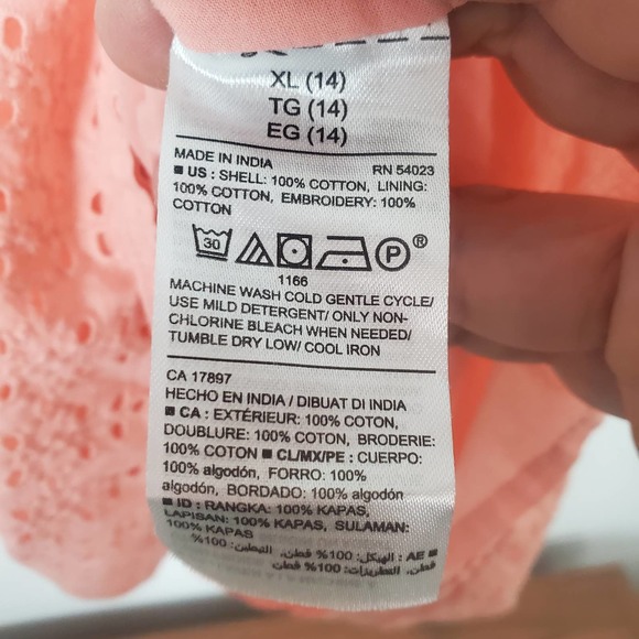 Old Navy girls XL (14) pink tank dress - Picture 4 of 4